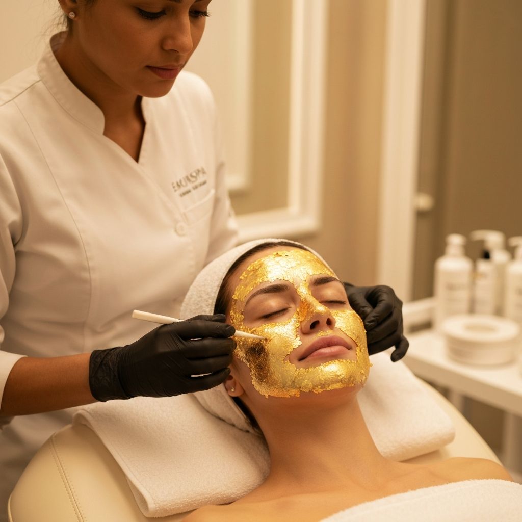 24kt Gold Facial treatment at Glameria Spa